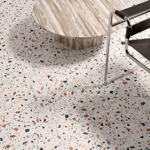 Carrelage effet terrazzo